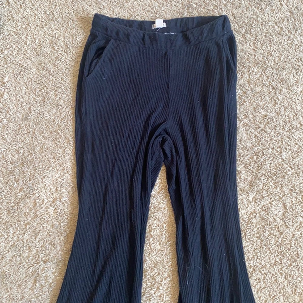 Roxy black knit pants